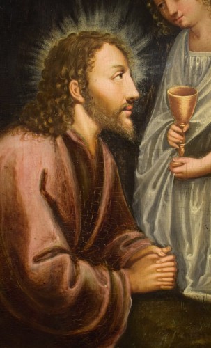 XVIIe siècle - L'agonie de Jésus au jardin de Gethsémani - Artiste flamand du 17e siècle